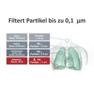 PuraLuft Luftreiniger ARP-F6.50H Partikel